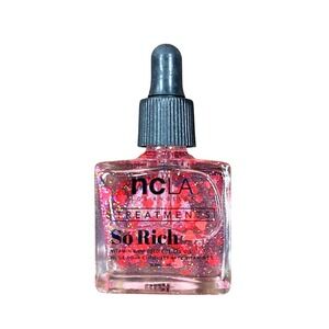 NCLA So Rich Vitamin E Infused Cuticle Oil Love Potion Red Glitter Hearts Nails